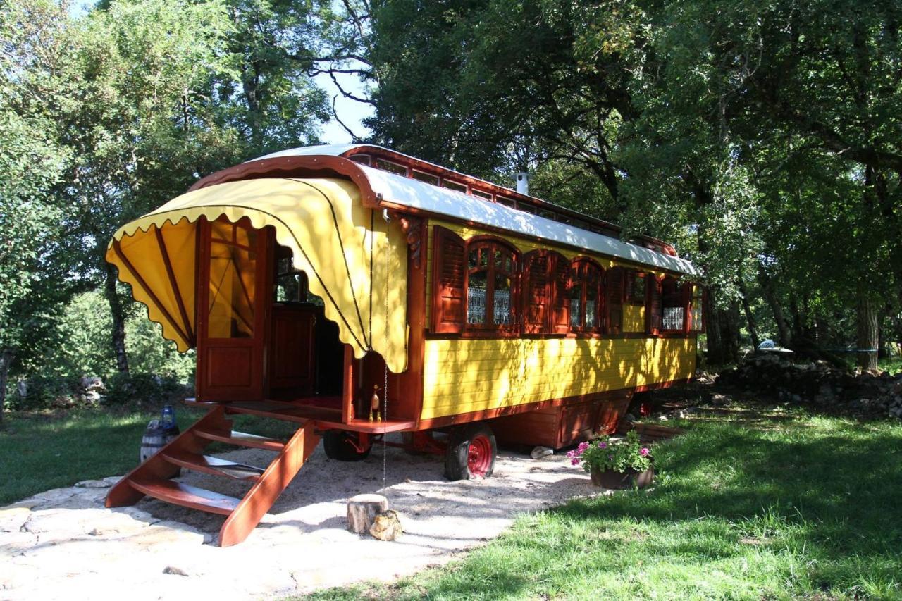 Les Roulottes Du Lot Bed & Breakfast Gramat Luaran gambar